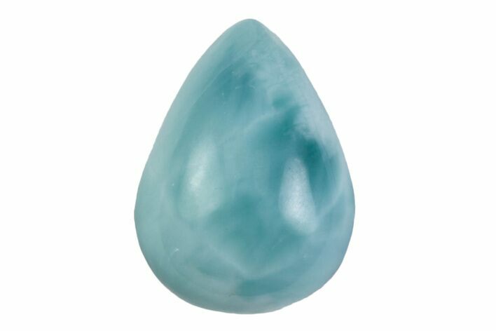 Polished Larimar Cabochon - Dominican Republic #370588